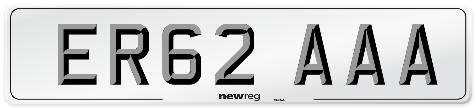 ER62 AAA Number Plate from New Reg